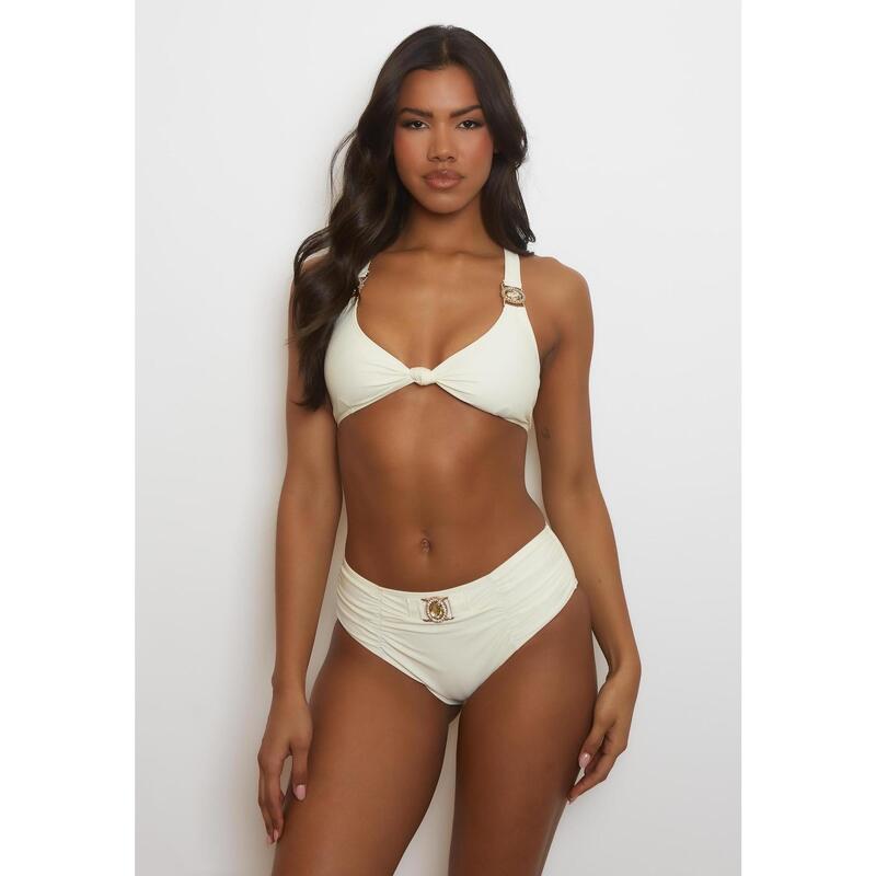 Moda Minx Pantalon de bikini Amour Rouched