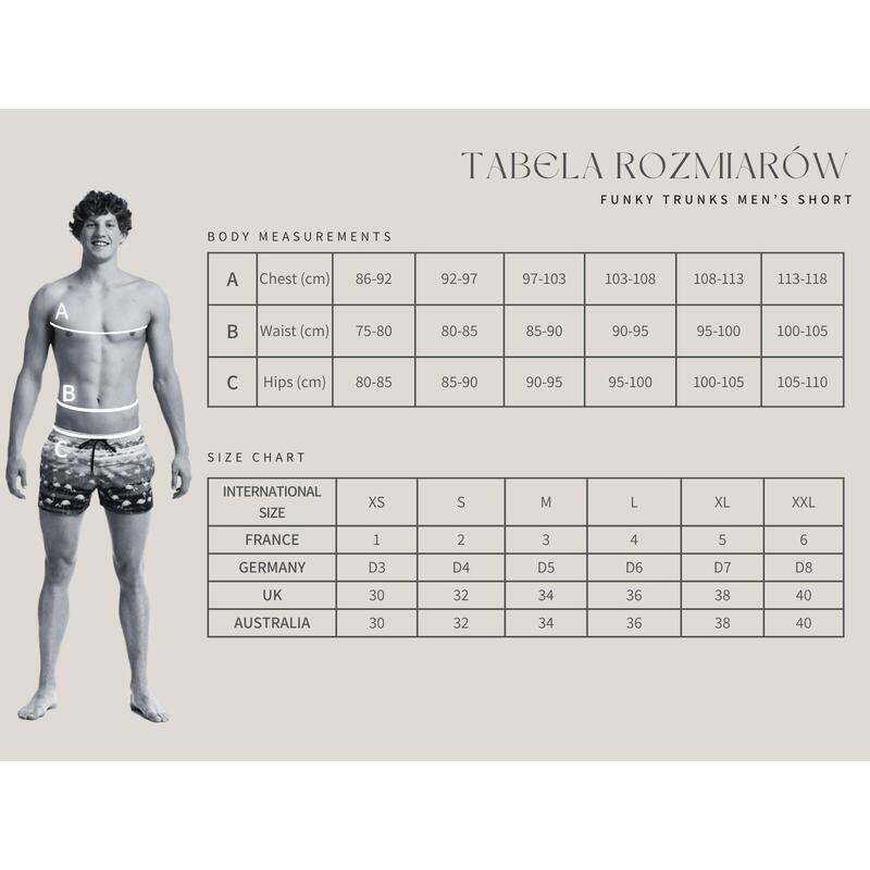 Short de bain homme Funky Trunks Shorty Shorts In Bloom