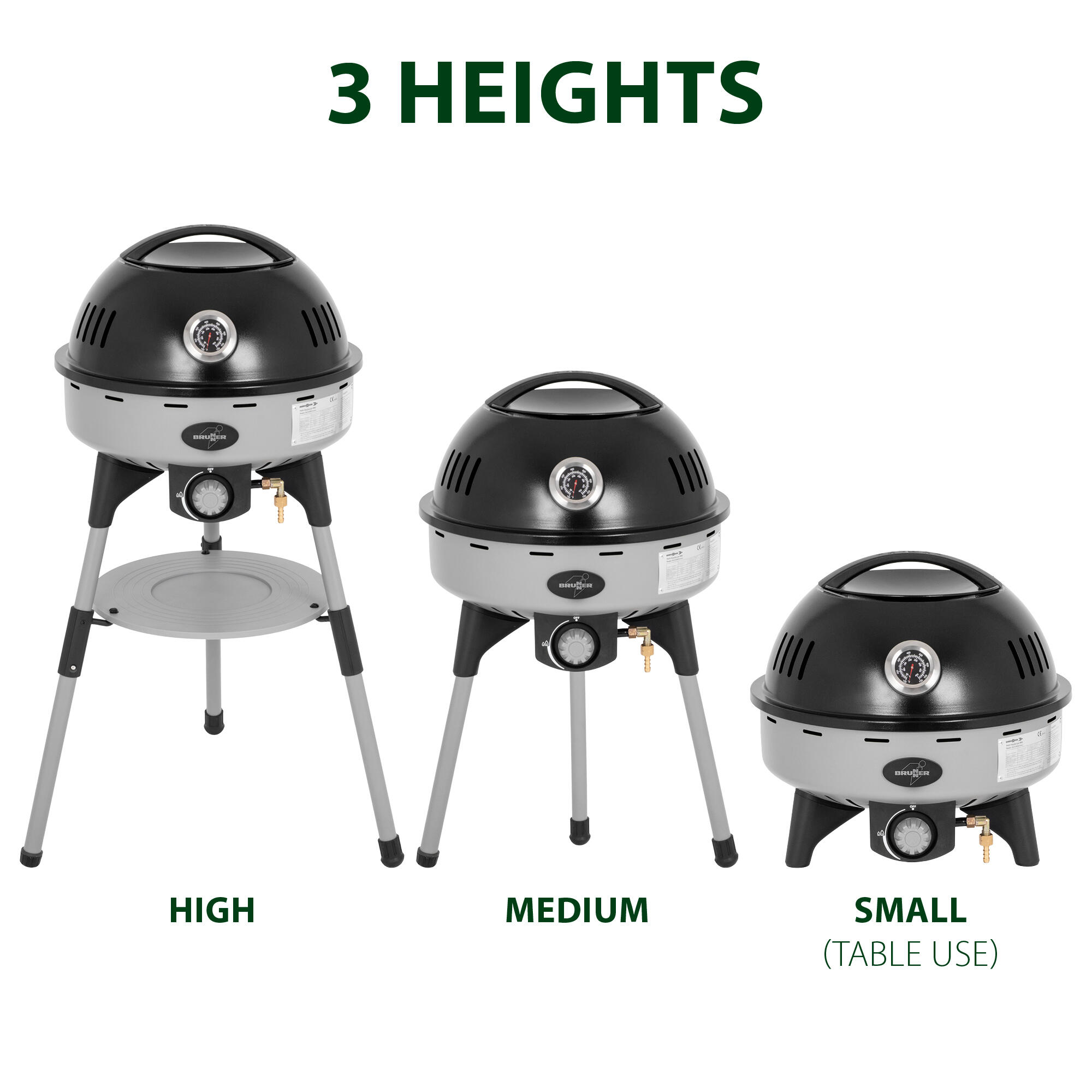 Brunner barbacoa a gas camping portátil 50 mbar devil bbqruiser ht 2/7
