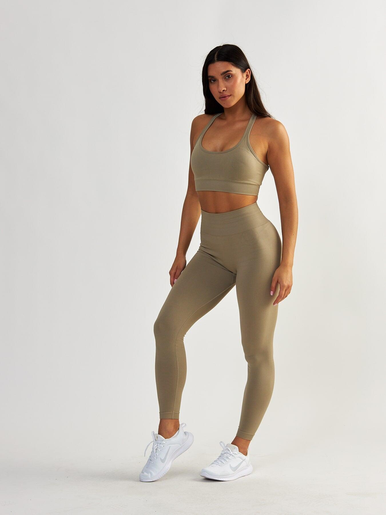 Damen Sport BH Gym Queen Taupe für Sport & Freizeit 5/7