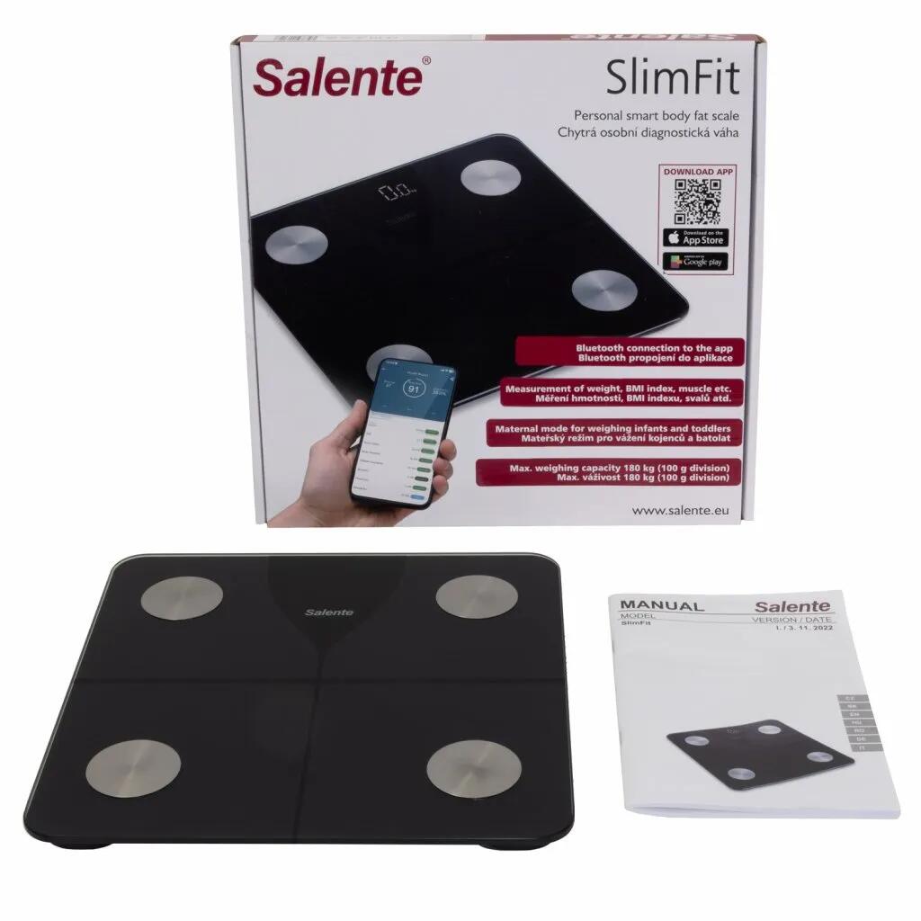 Salente SlimFit, osobní diagnostická fitness váha, Bluetooth, černá 6/6