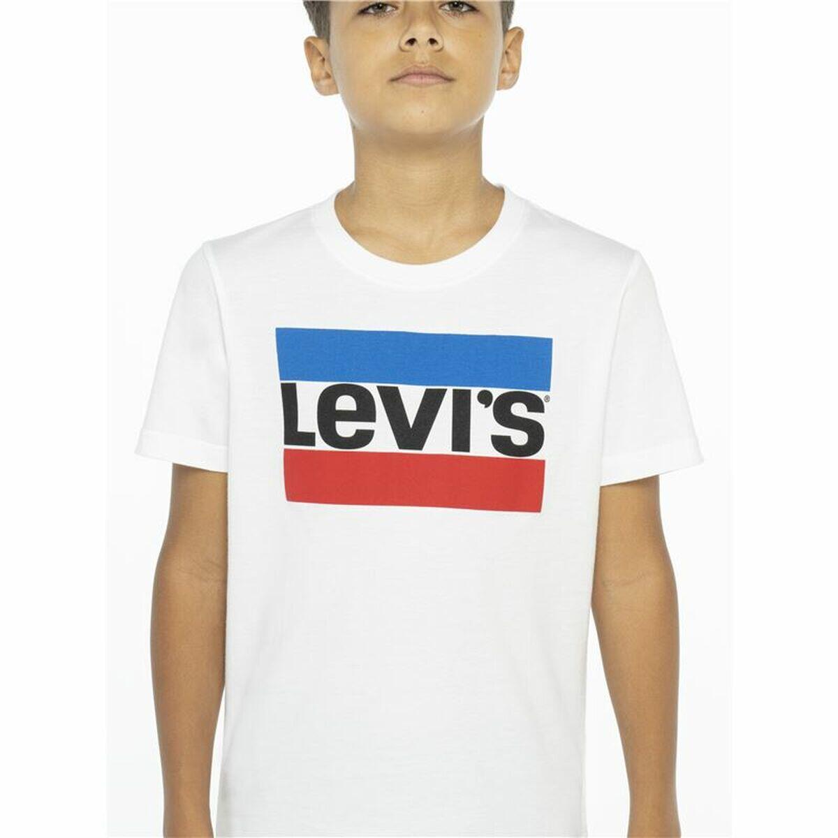 T-shirt à manches courtes enfant Levi's Sportswear Logo Blanc 5/5