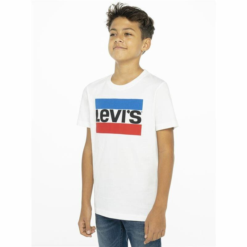 Camiseta de Manga Corta Niño Levi's Sportswear Logo Blanco