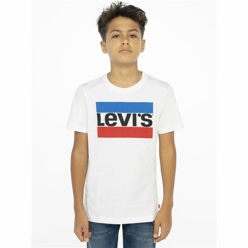 Camiseta de Manga Corta Niño Levi's Sportswear Logo Blanco