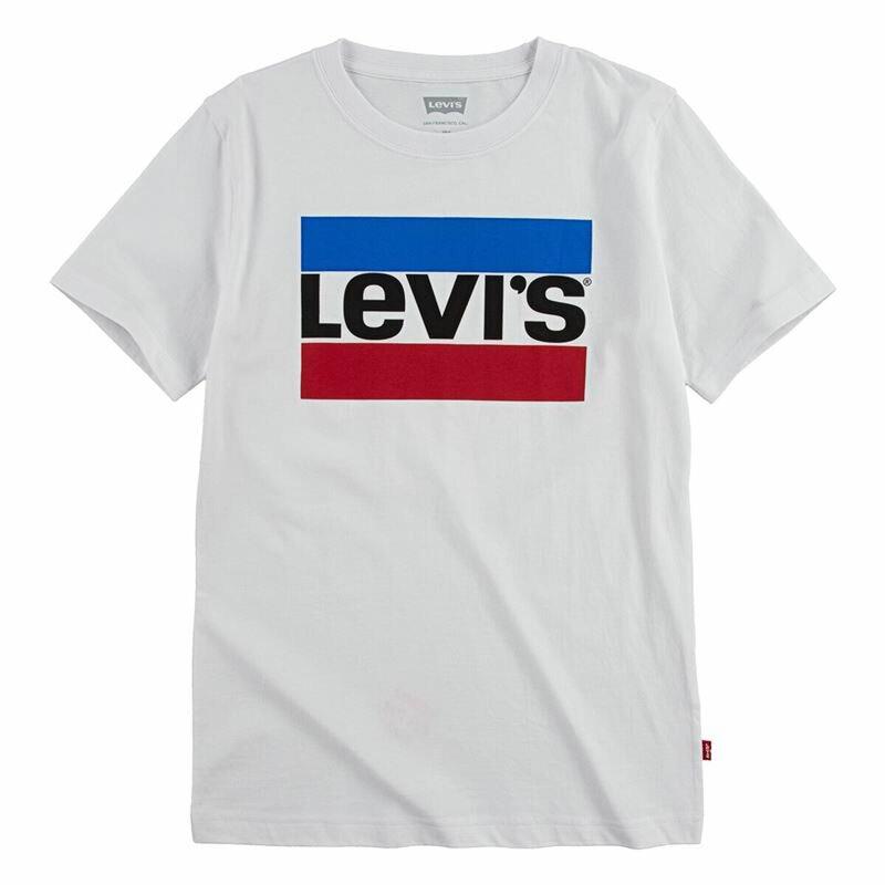 Maglia a Maniche Corte Bambino Levi's Sportswear Logo Bianco