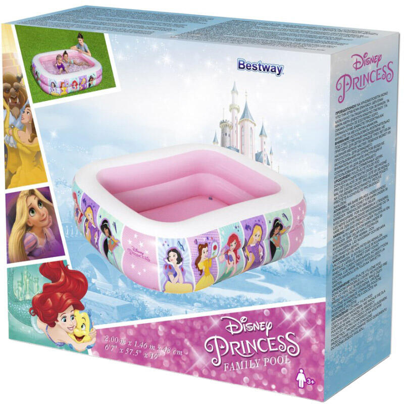 Gyermek medence Bestway Disney Hercegnők 200x146x48 cm 91056