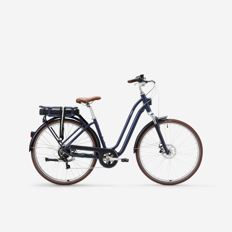 Seconde vie VELO DE VILLE ELECTRIQUE ELOPS 900 E CADRE BAS BLEU FONCE