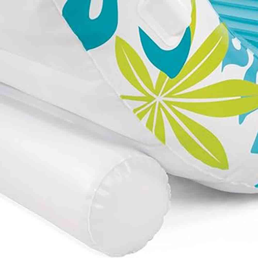 Inflatatble Pool Mat Tropical Canopy Lounge Inflatable Pool Mat - Multi-Colour