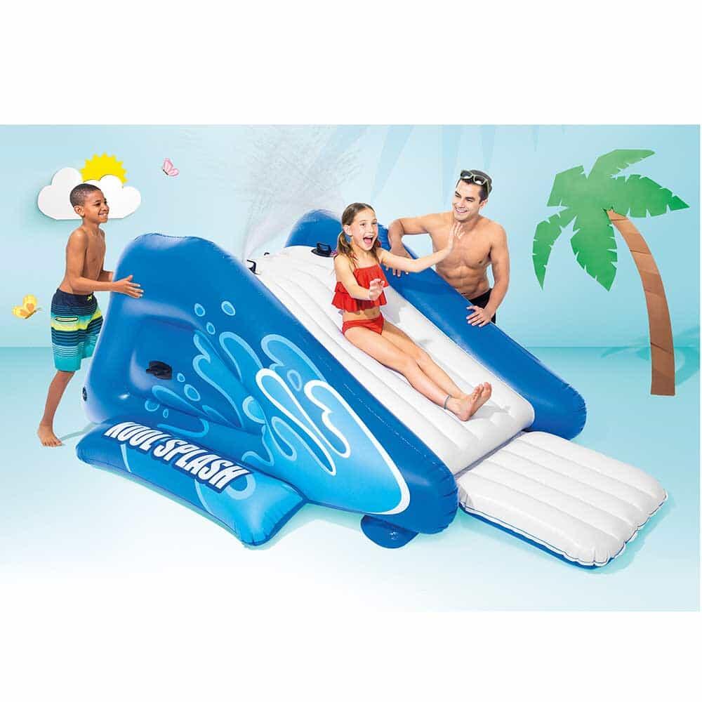 Kool Splash Pool Water Slide Blue/White