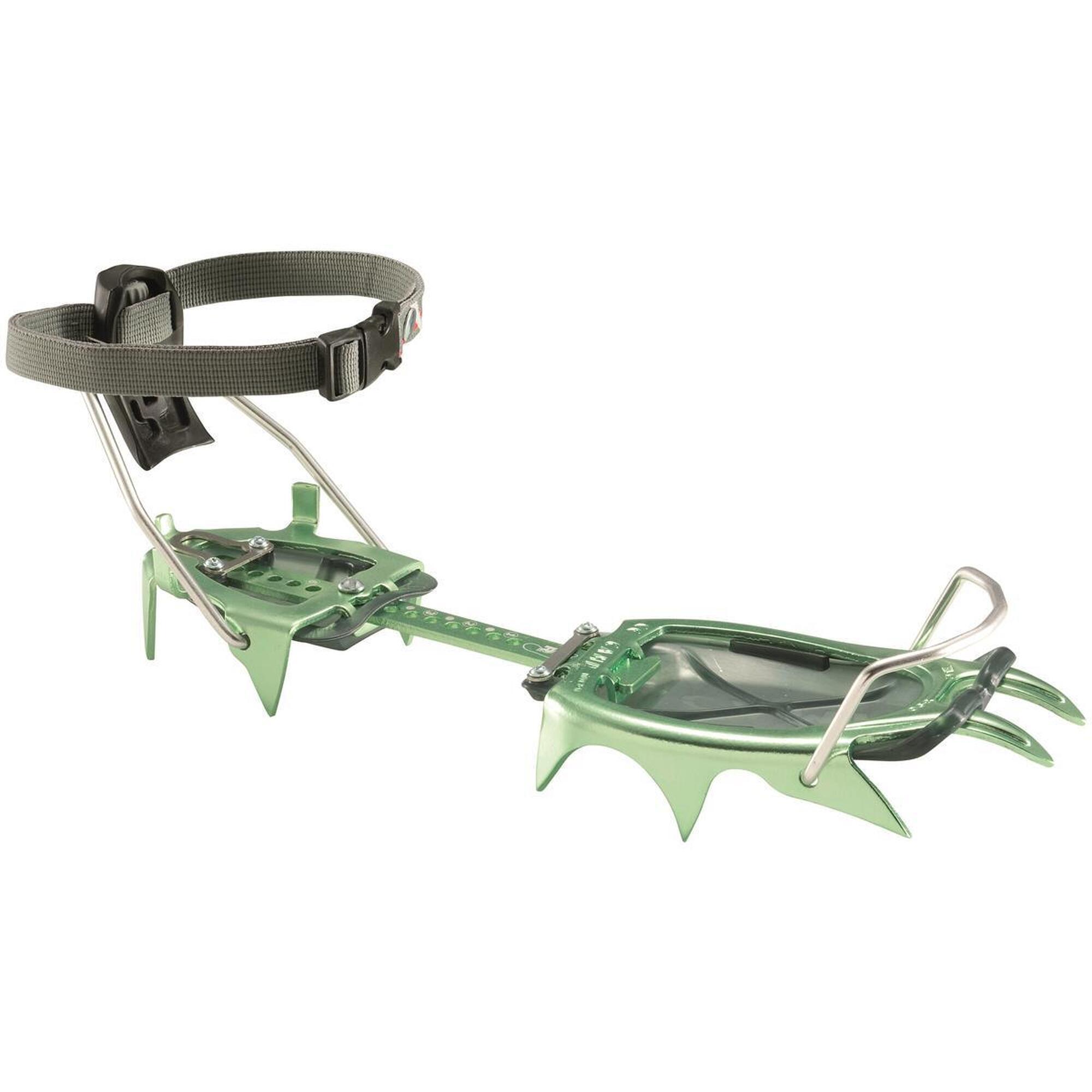 Camp - Crampon Automatique Camp Xlc 390 12 Pointes Alu 7075 Forgé 3d Ultra Léger - Crampons Alpinisme - Gris|noir|vert - Taille Unique - Decathlon