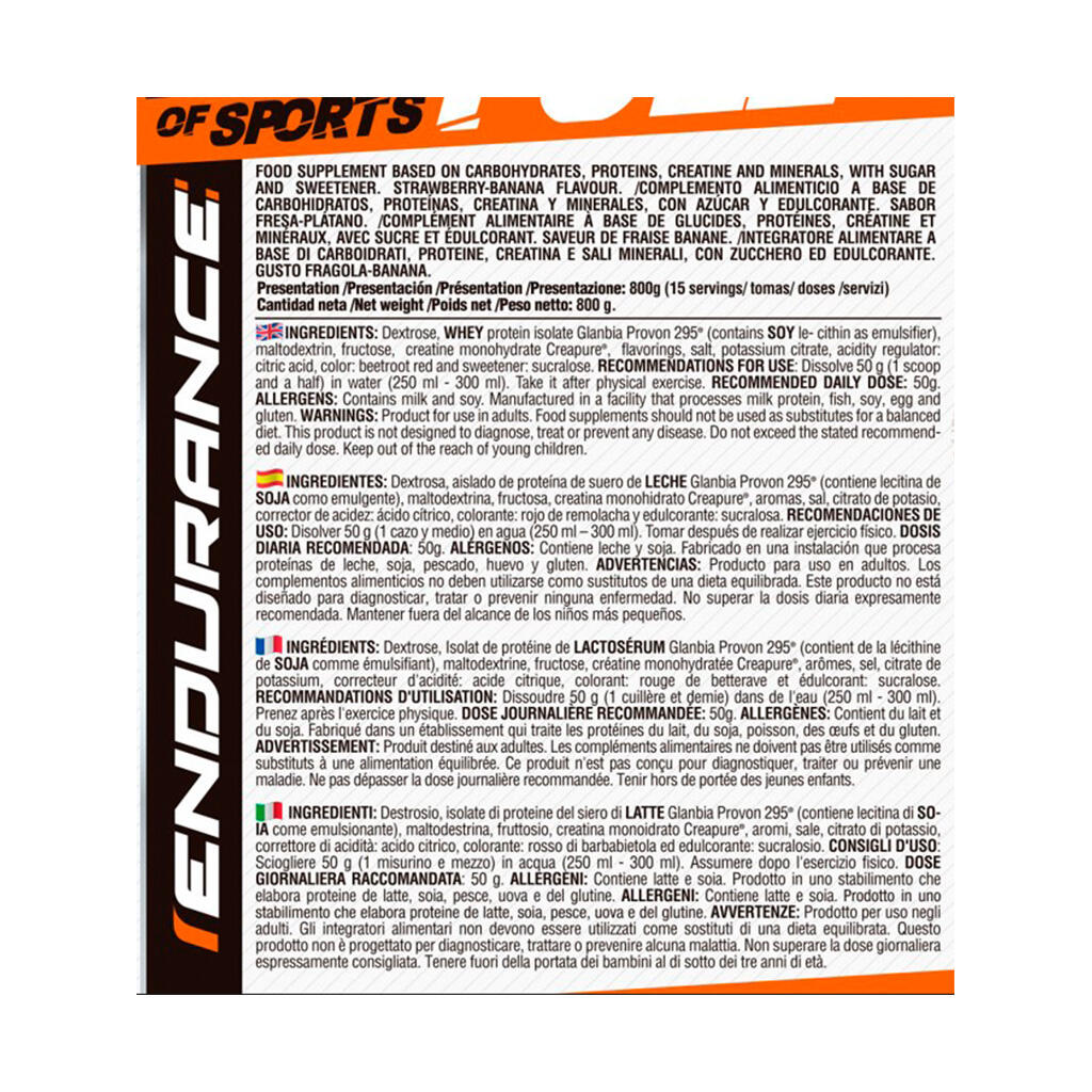 Recovery Pro - 800g Aardbei Banaan LifePRO 2/5