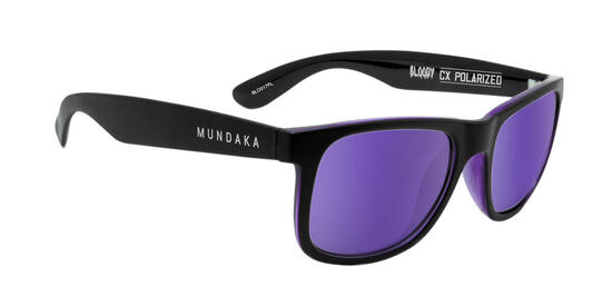 **Lunettes de soleil BLOODY noir mat, CX Polarisés VIOLET - cat.3 - MUNDAKA**