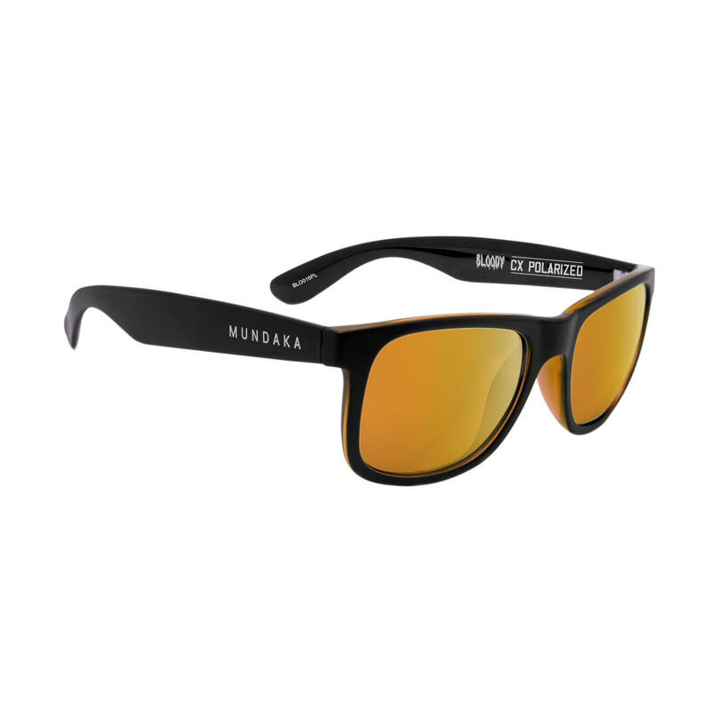 **Lunettes de soleil BLOODY noir mat, CX Polarisés ORANGE - cat.3 - MUNDAKA**