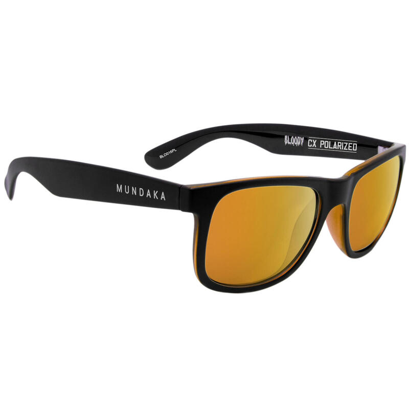 **Lunettes de soleil BLOODY noir mat, CX Polarisés ORANGE - cat.3 - MUNDAKA**