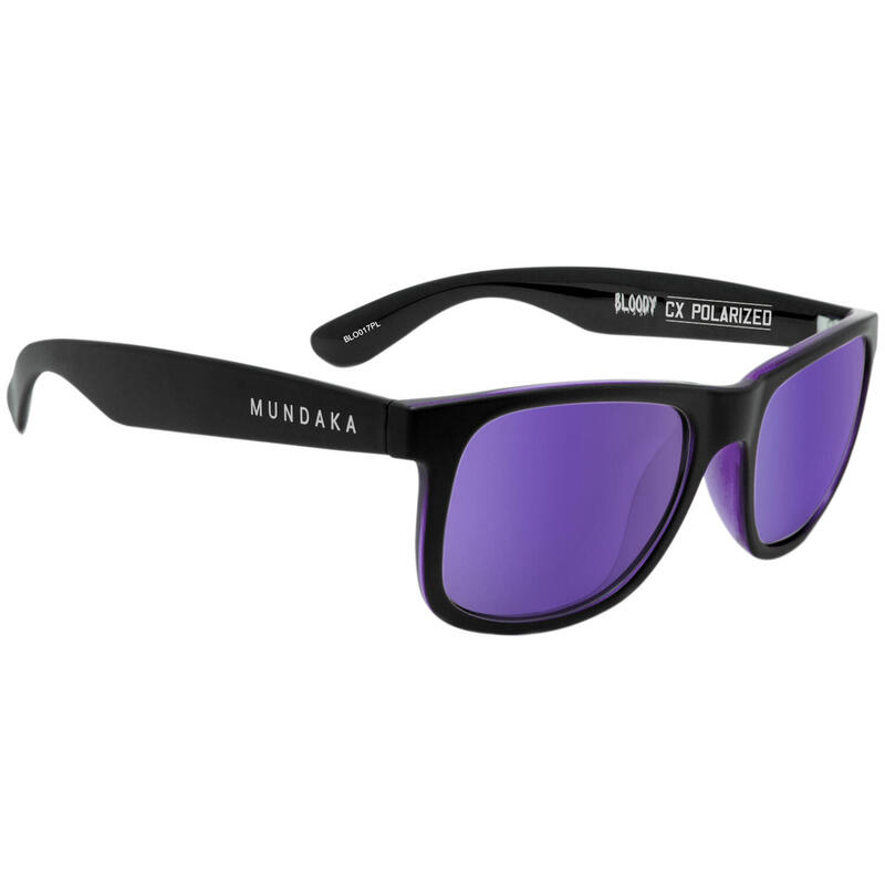 **Lunettes de soleil BLOODY noir mat, CX Polarisés VERT - cat.3 - MUNDAKA**