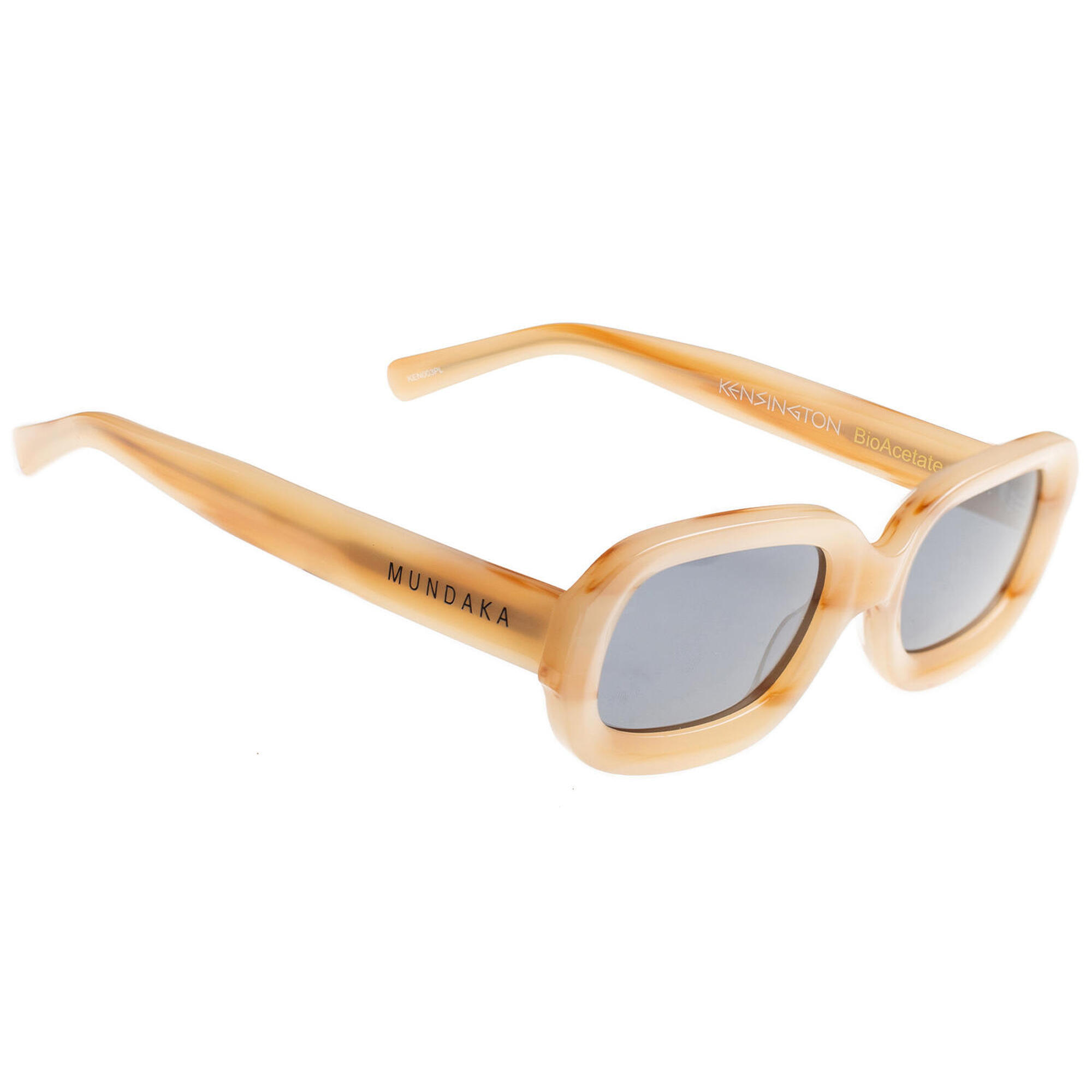 Mundaka - **lunettes De Soleil Kensington Miel Mat, Polarisés Gris - Cat.3 - Mundaka** - Lunettes De Soleil - Gris|jaune - Taille Unique - Decathlon