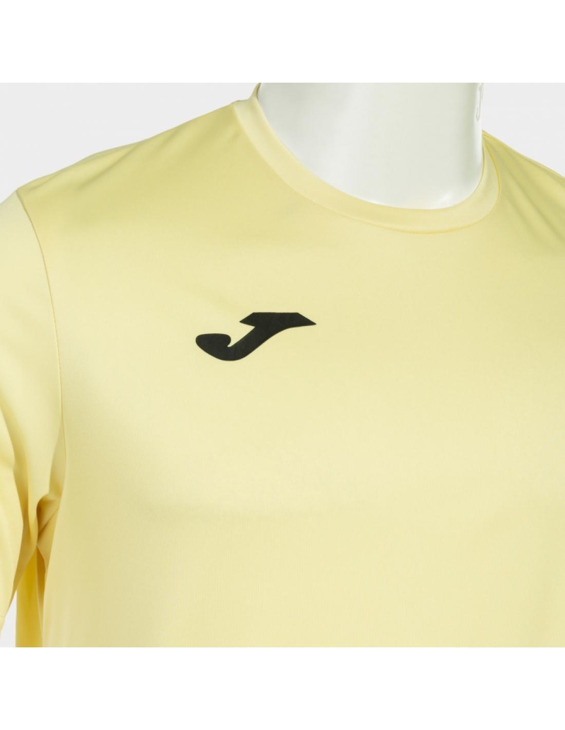 Maillot Manches Courtes Football Homme Joma Combi Jaune 4/4