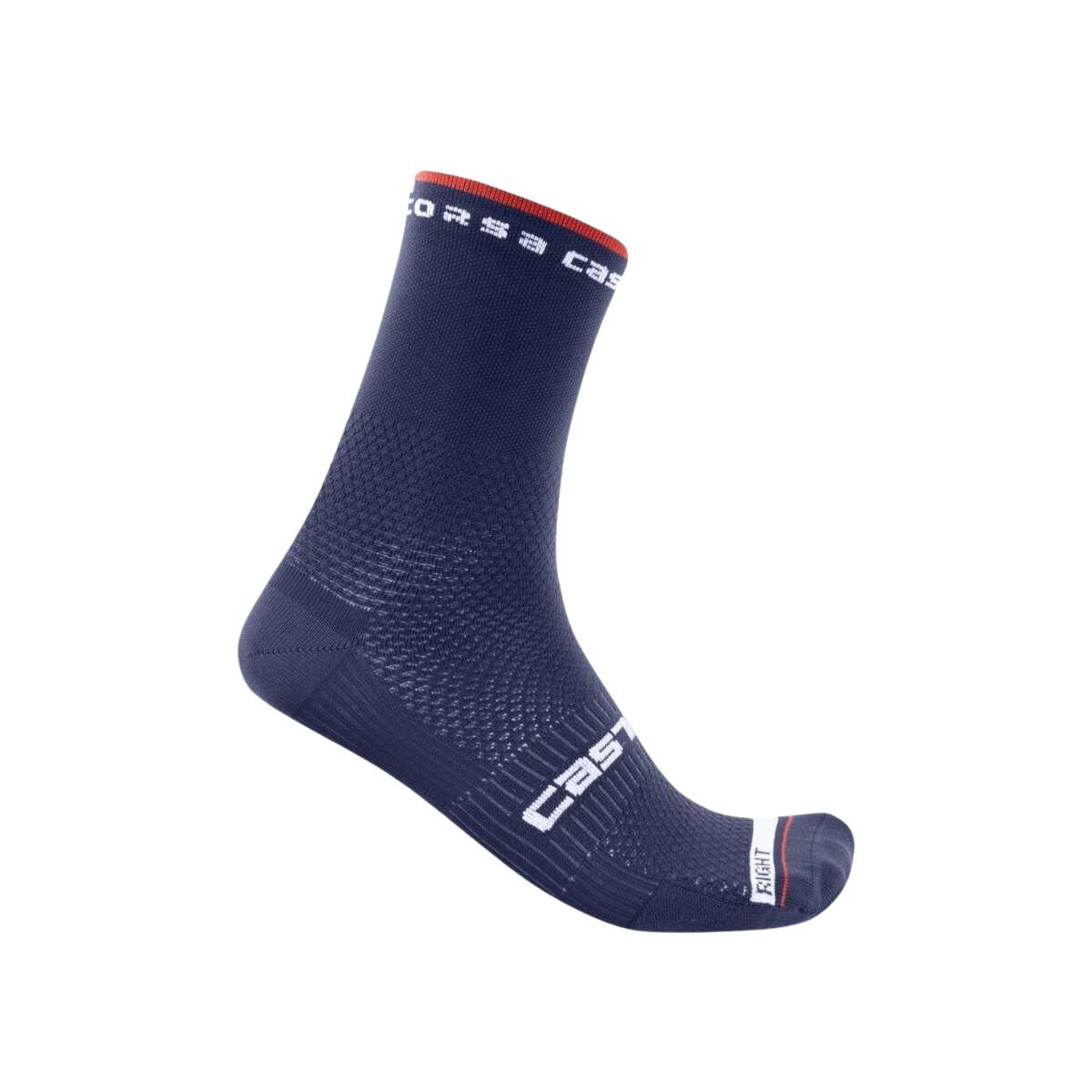 Castelli Rosso Corsa Pro 15 Socks Belgian Blue