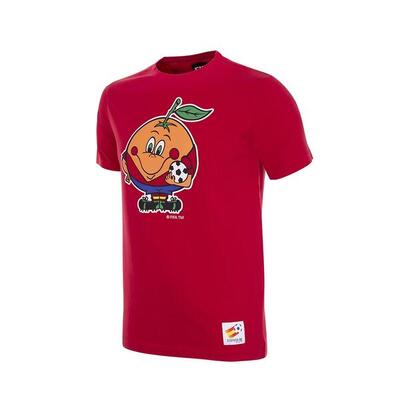 Kinder-T-shirt - Spanien WM 1982 Mascotte - Kurzarm - Rot