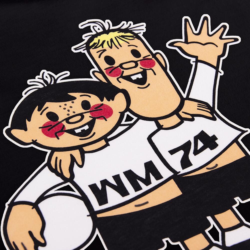 Camiseta de manga corta Alemania 1974 World Cup Tip y Tap Mascot niños 3/6
