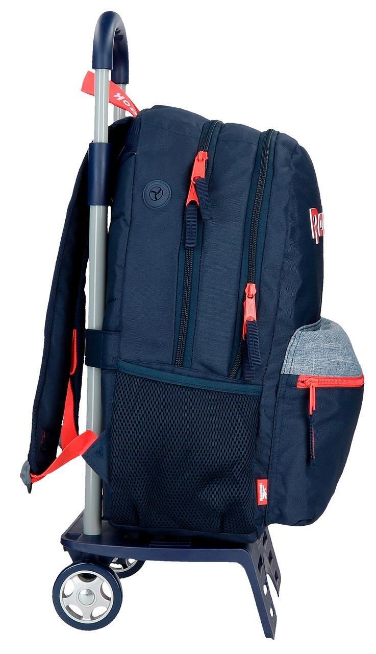 Zaino scolastico due scomparti con carrello ragazza Reebok Lucia 44cm Blu Navy 4/5