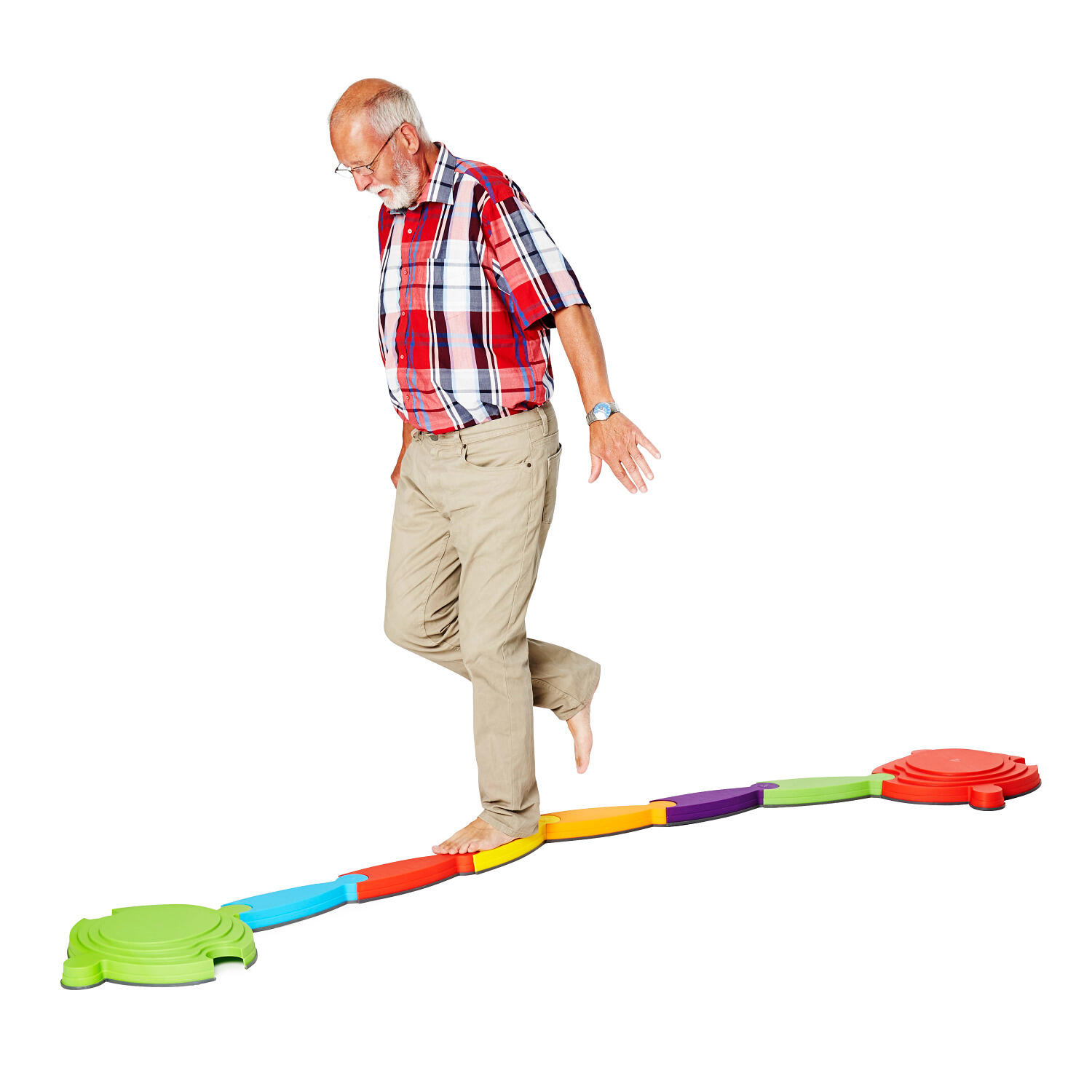 Balancierstrecke-Set Fluss-Landschaft Gesundheitssport Unisex 6/6