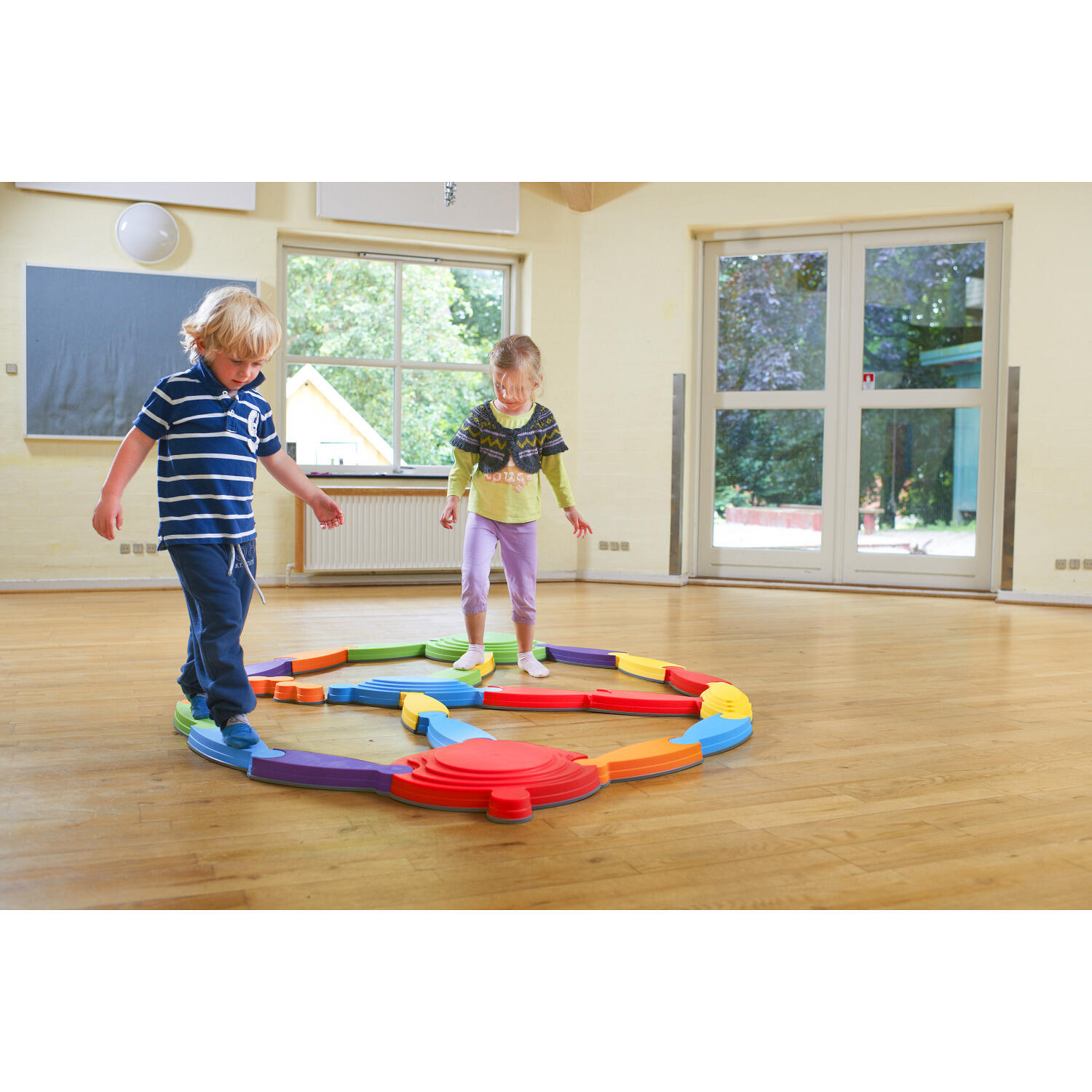 Balancierstrecke-Set Fluss-Landschaft Gesundheitssport Unisex 4/6