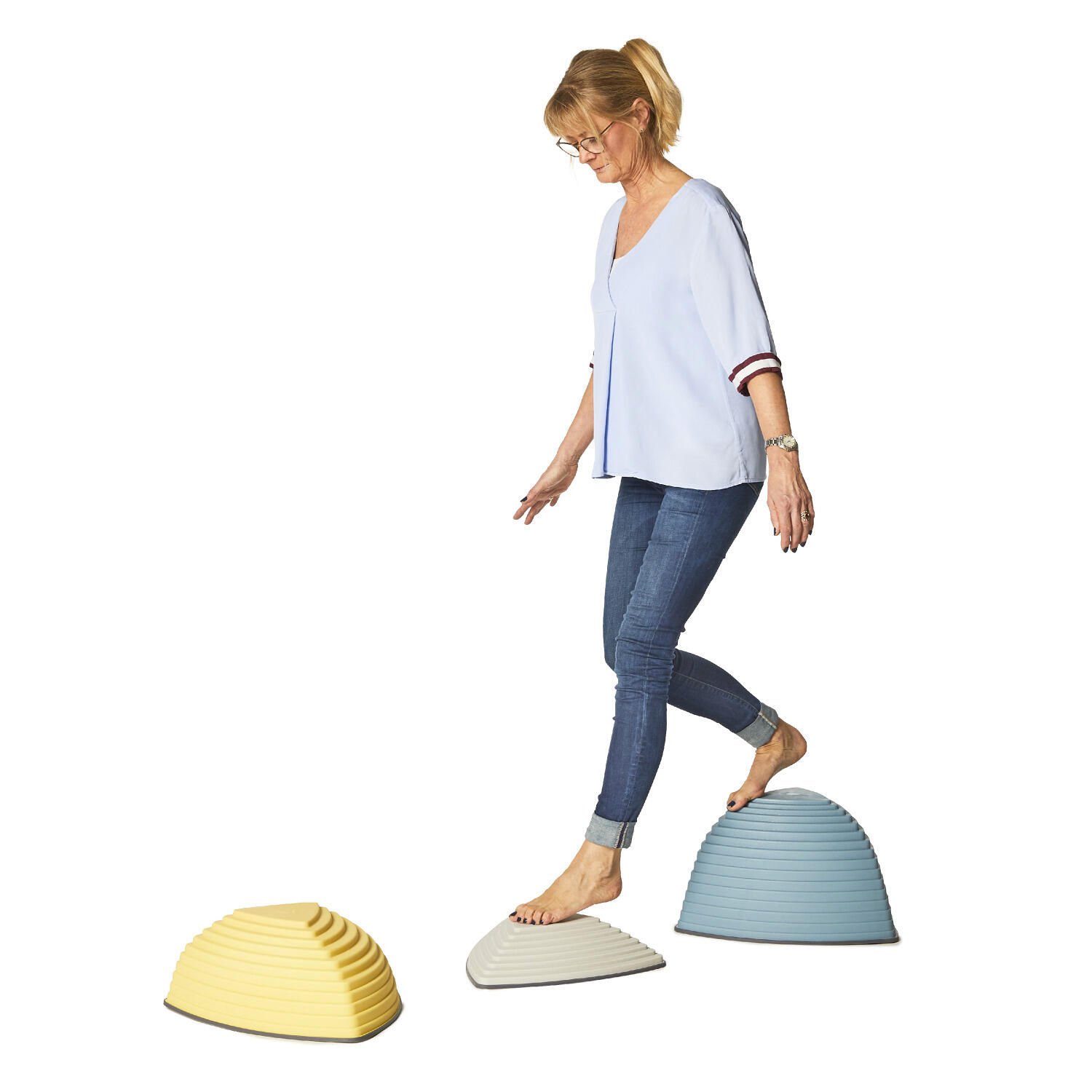 Balanciersteine-Set Hügelkuppen Nordic Gesundheitssport Unisex 3/6
