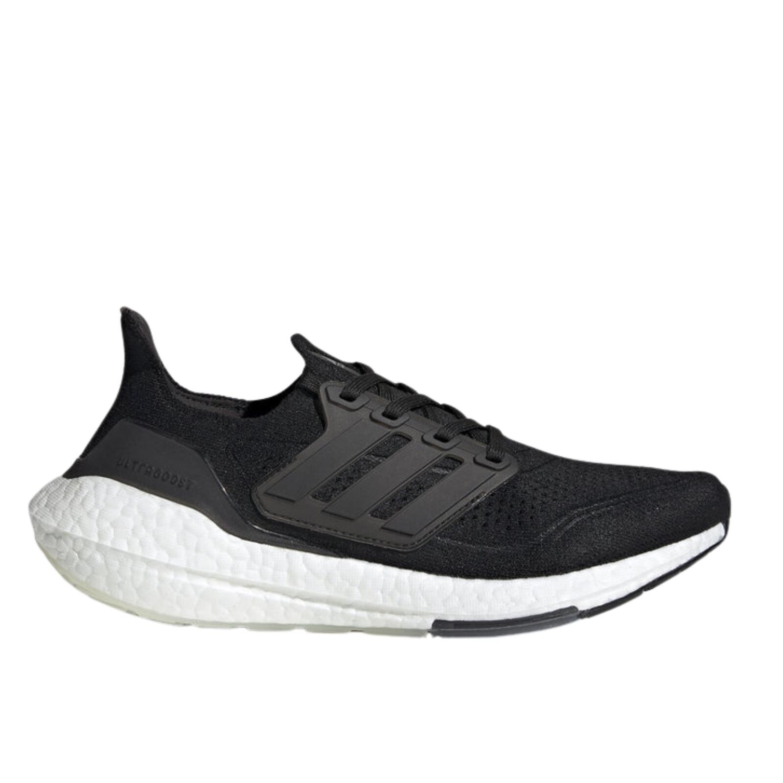 Adidas Womens Ultraboost 21 Running Trail Gym Shoe Core Black Core Grey