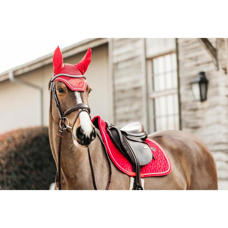 Kentucky Horsewear - Wellington Oornetje - Velvet - Rood - Cob