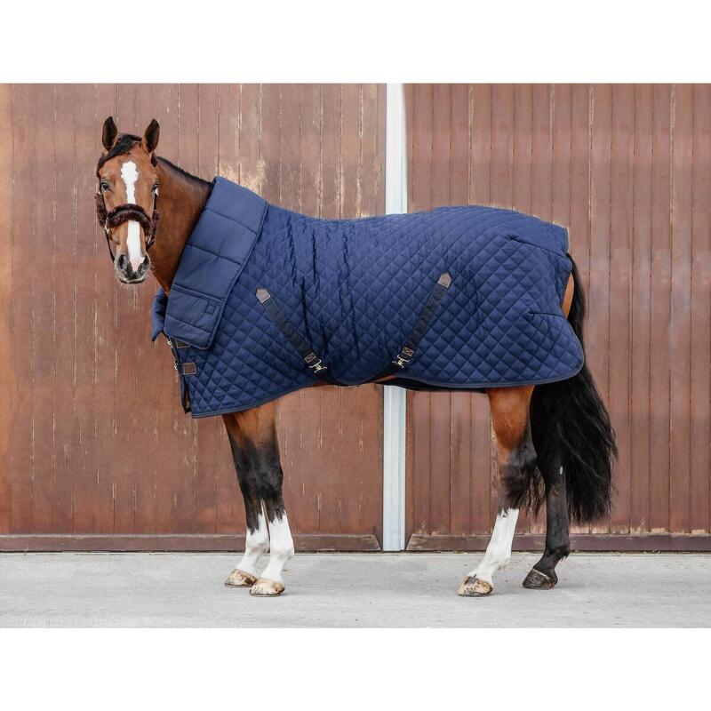 Paardendeken Duvet donkerblauw 300 gram