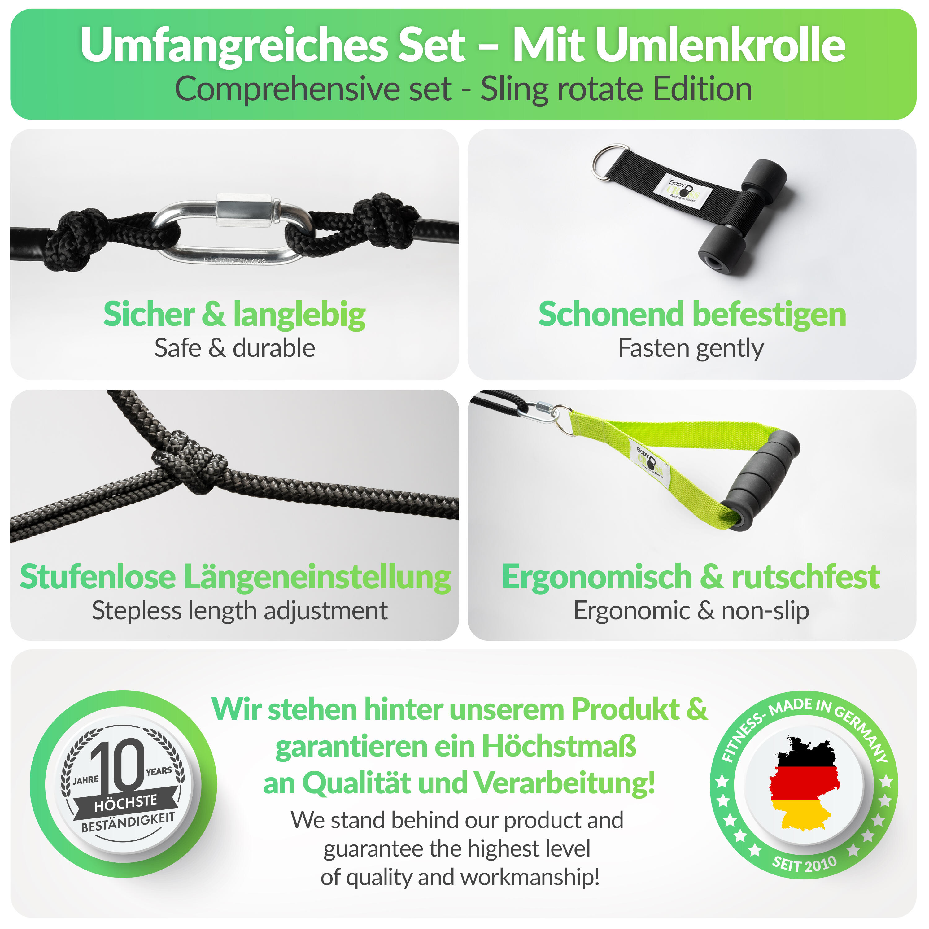 BodyCROSS® Sling Rotate mit Trainingsbuch 6/7