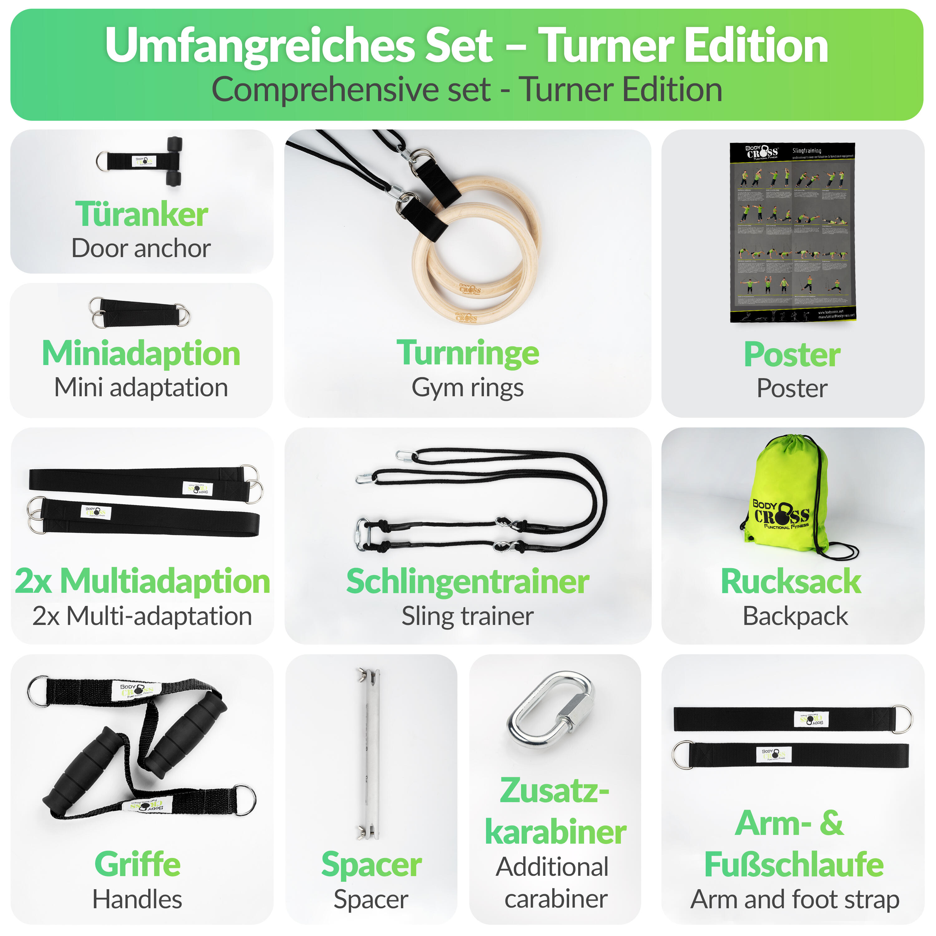 BodyCROSS® Slingtrainer | Turner Edition 2/7