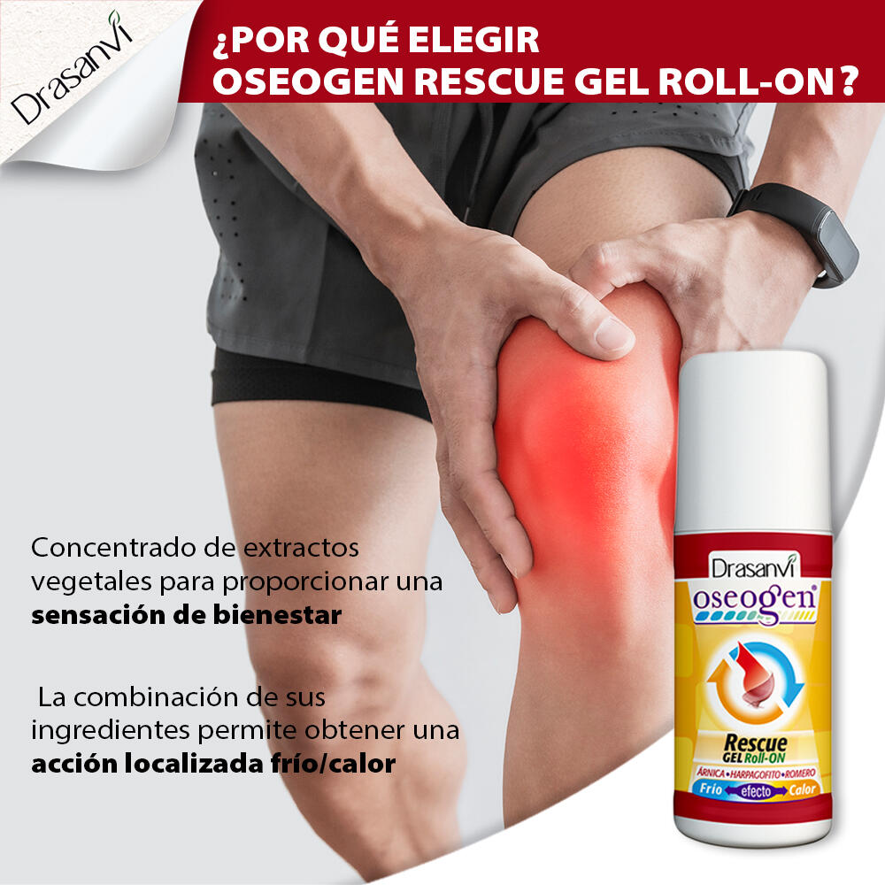 Gel Roll On Rescue Oseogen - Efecto Analgésico - 60ml - DRASANVI 4/6
