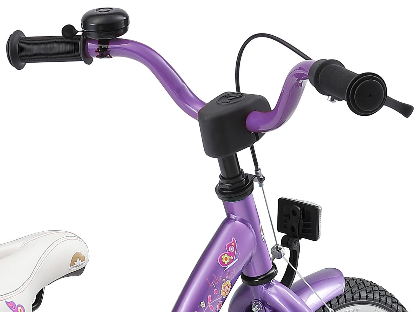 Bikestar kinderfiets Classic 16 inch lila/wit 4/5