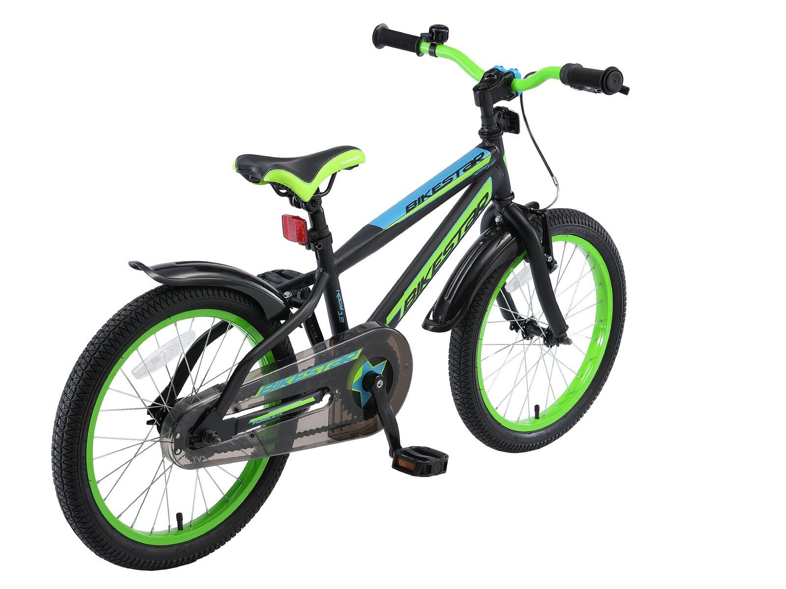 Bikestar kinderfiets Urban Jungle 18 inch zwart/groen 2/7