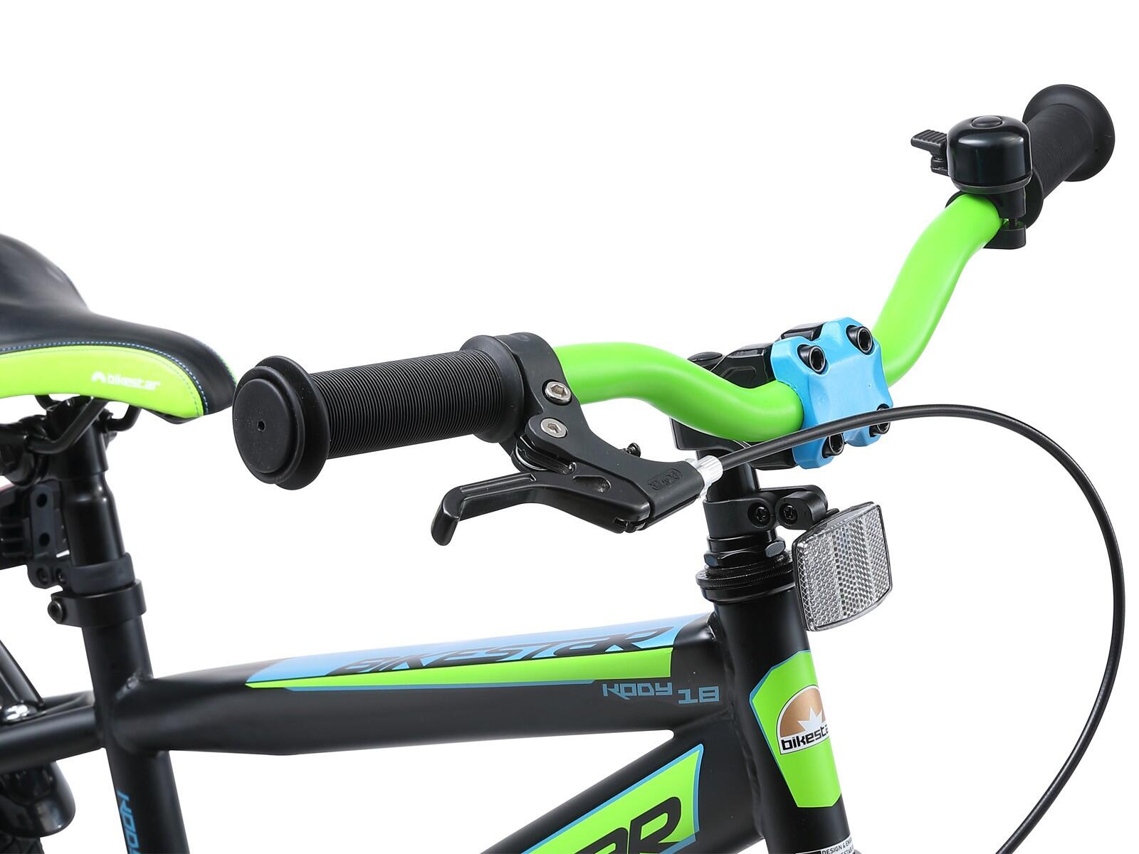 Bikestar kinderfiets Urban Jungle 18 inch zwart/groen 4/7