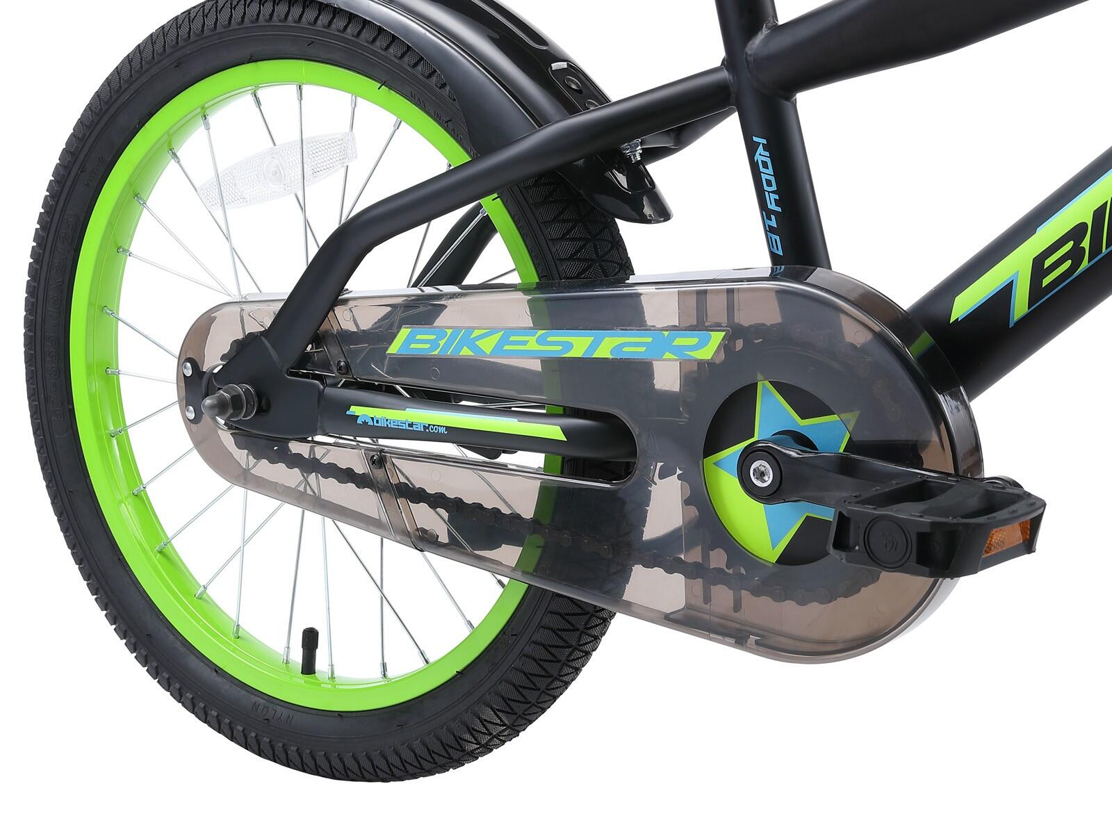 Bikestar kinderfiets Urban Jungle 18 inch zwart/groen 3/7