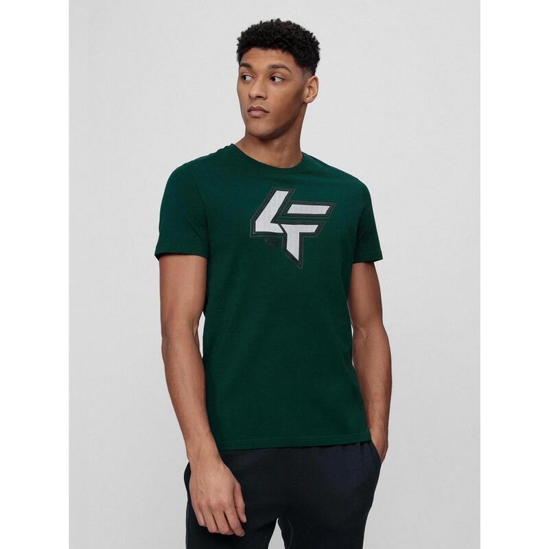 Tricou 4F TSM010, Verde inchis, L