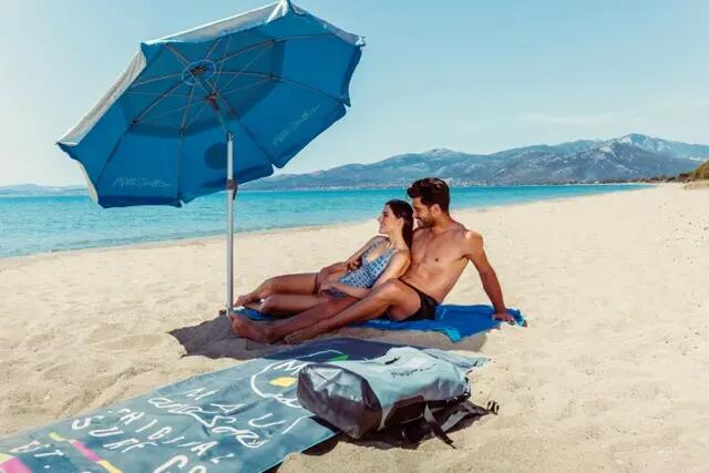 Prosop plajă microfibră cu geantă waterproof, 90x180 cm 3/5