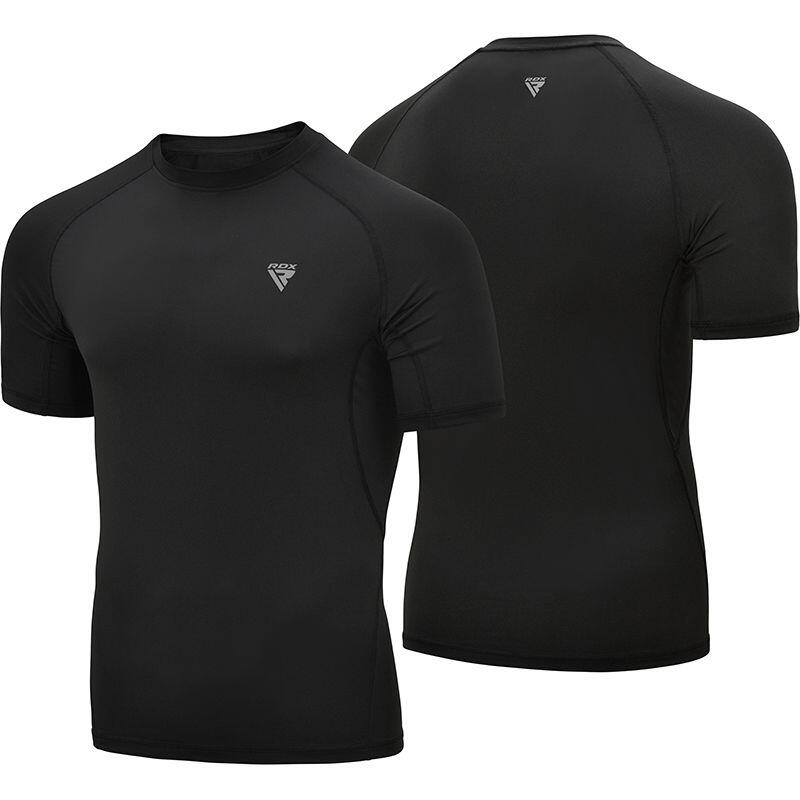 Tricou compresie RDX T15 Rash Guard, Negru, S