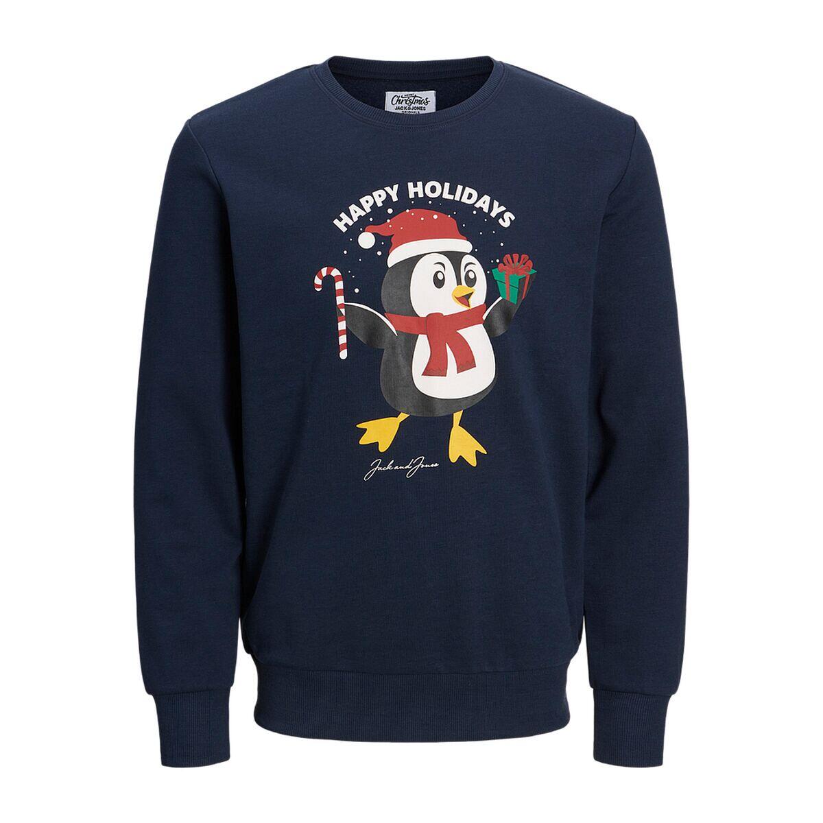 Sweat Homme Jack & Jones Bleu Marine - Taille M - Coton Jersey
