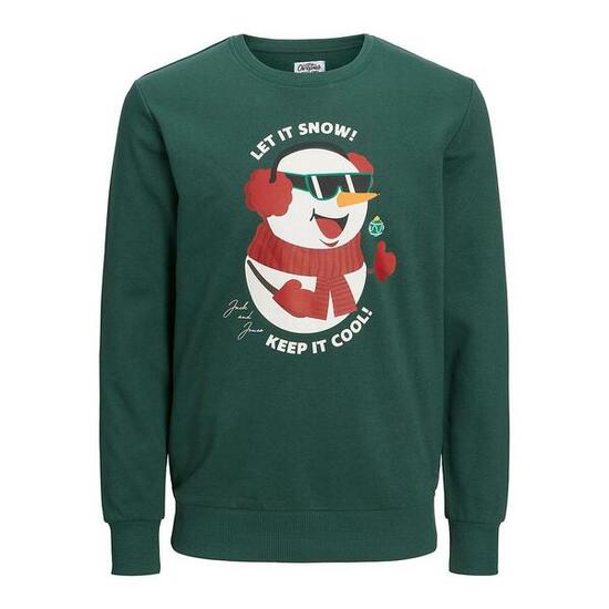 Sweat sans capuche homme Jack & Jones 23149 Vert
