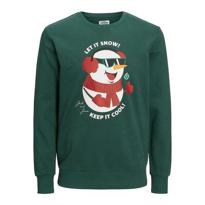 Felpa senza Cappuccio Uomo Jack & Jones 23149 Verde