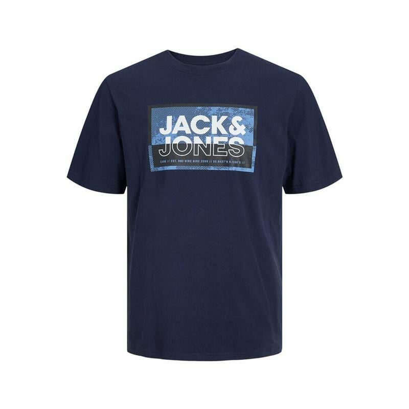 Camiseta de Manga Corta Hombre Jack & Jones logan Azul