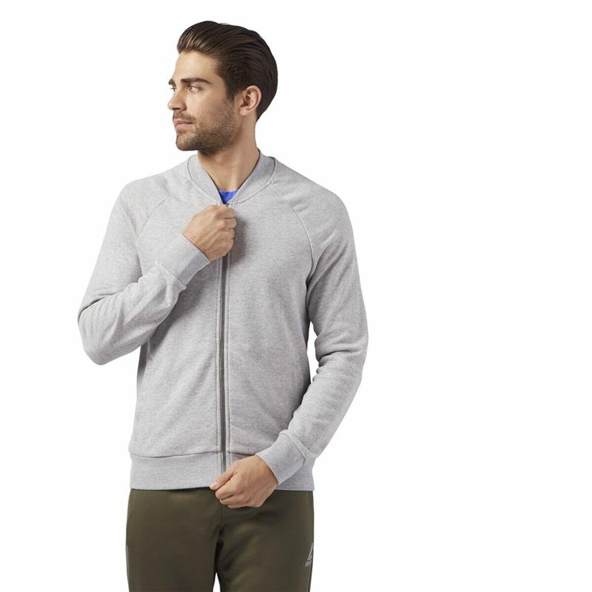 Veste de Sport pour Homme Reebok Bomber Retro Gris 3/5