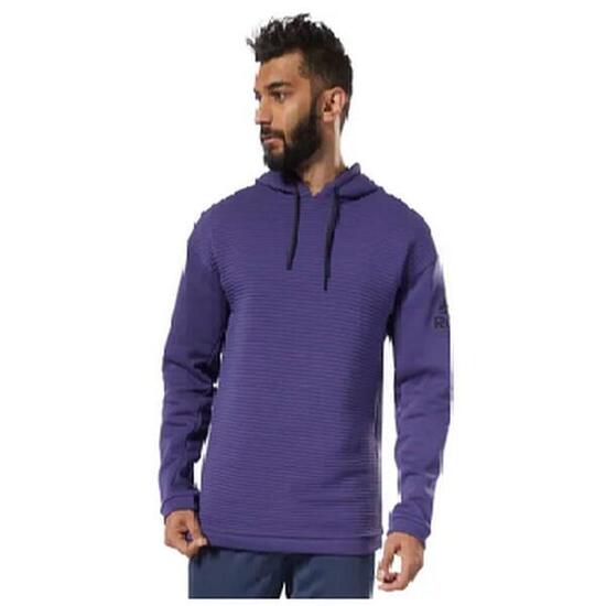 Felpa con Cappuccio Uomo Reebok DY7802 Viola