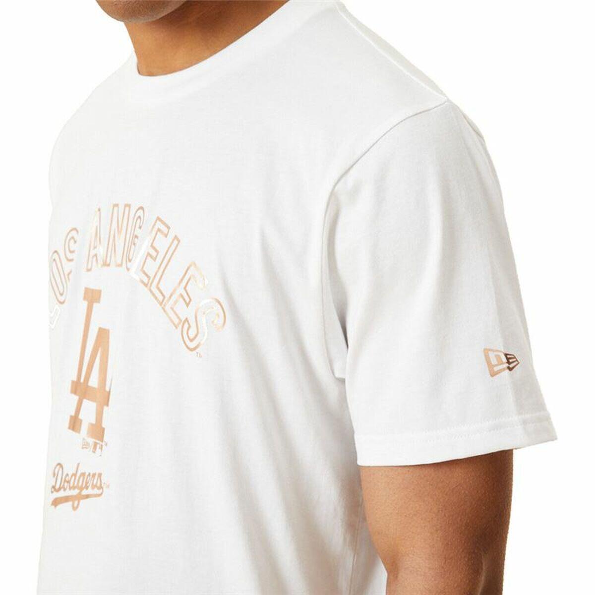 Herren Kurzarm-T-Shirt New Era MLB Metallic Grapich Print Dodger Weiß 4/5