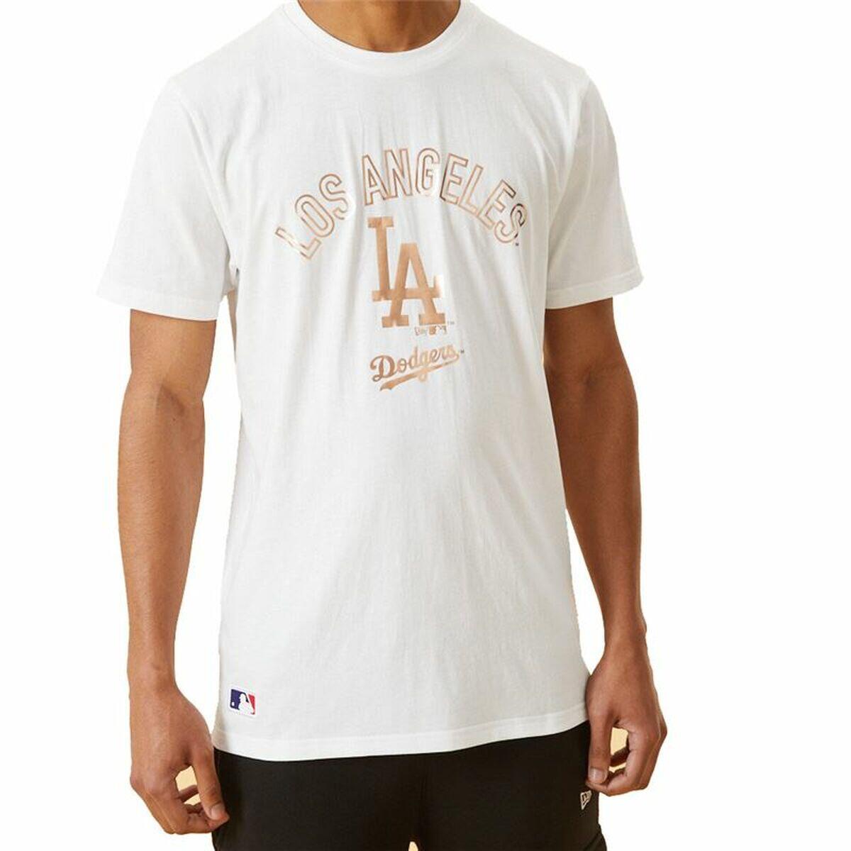 Herren Kurzarm-T-Shirt New Era MLB Metallic Grapich Print Dodger Weiß 3/5