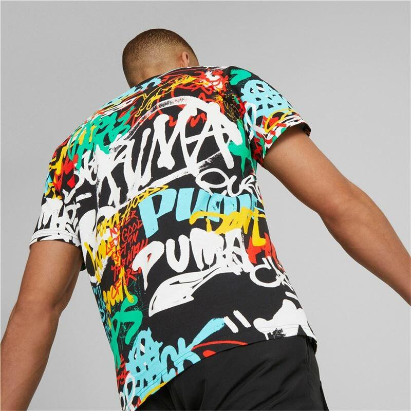 Maglia a Maniche Corte Uomo Puma Graffiti Nero